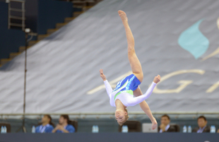 Bakıda idman gimnastikası üzrə Dünya Kuboku yarışlarının ikinci günü start götürüb. Azərbaycan, 20 fevral, 2016